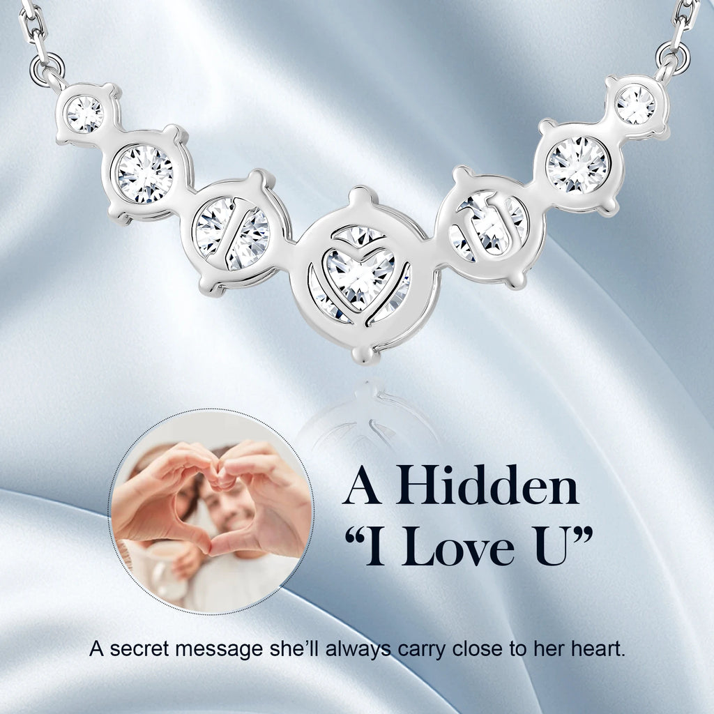 The Sovereign Seven | Graduated Moissanite Necklace in Sterling Silver