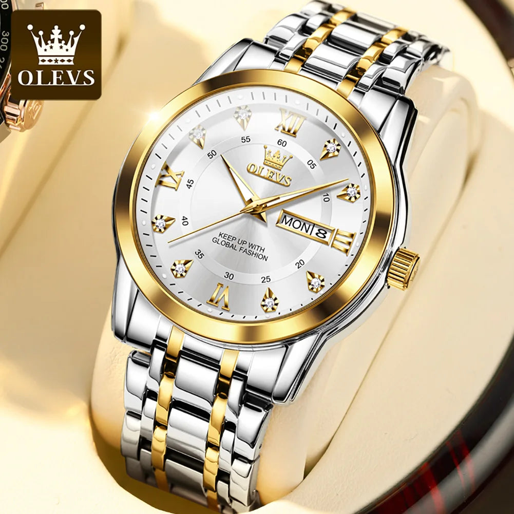 OLEVS 5513  Luxury  Watches Water Proof Watch for Men Brand Original Premium Luminous Fashion Quartz Watches