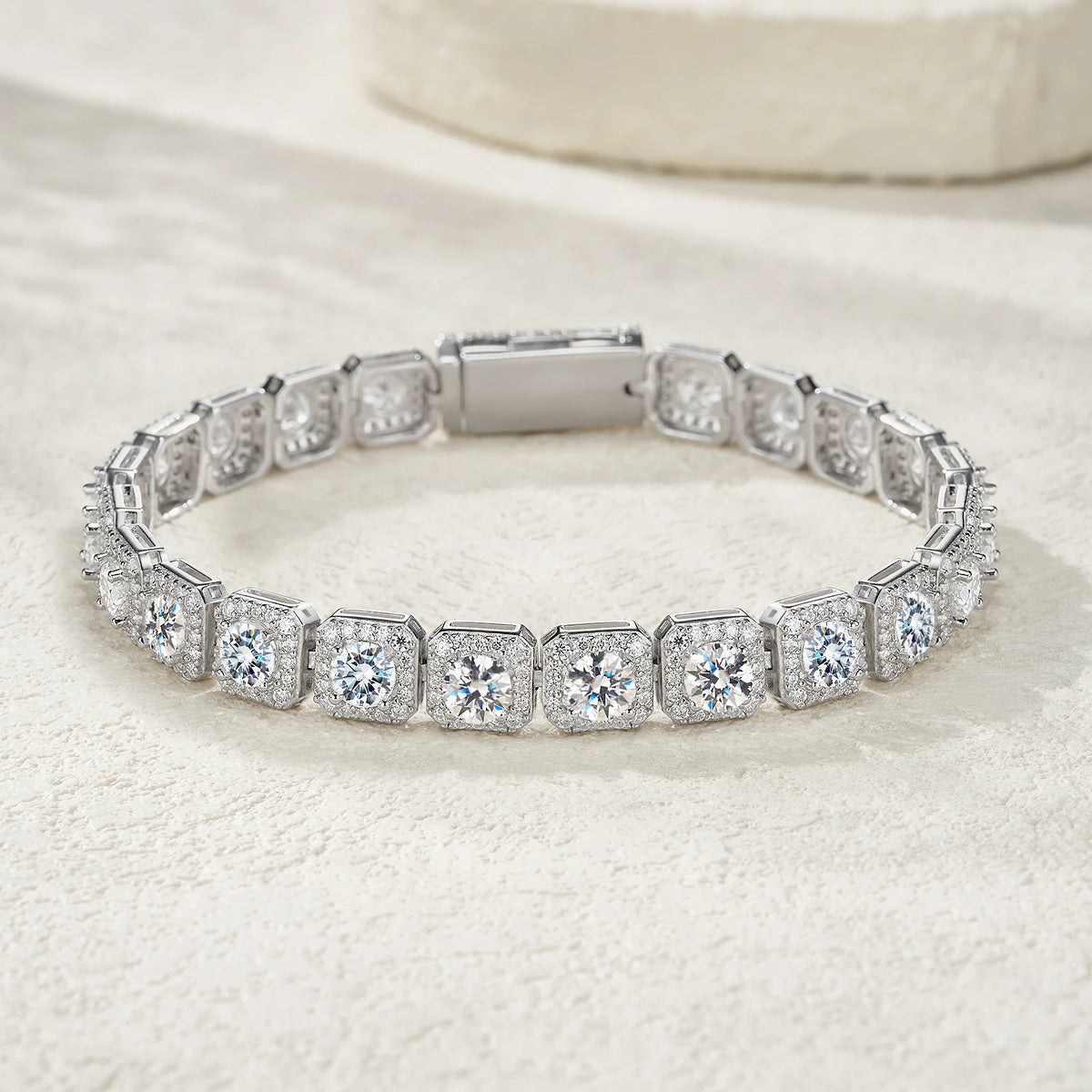 GRA Moissanite Hip-Hop Bracelet