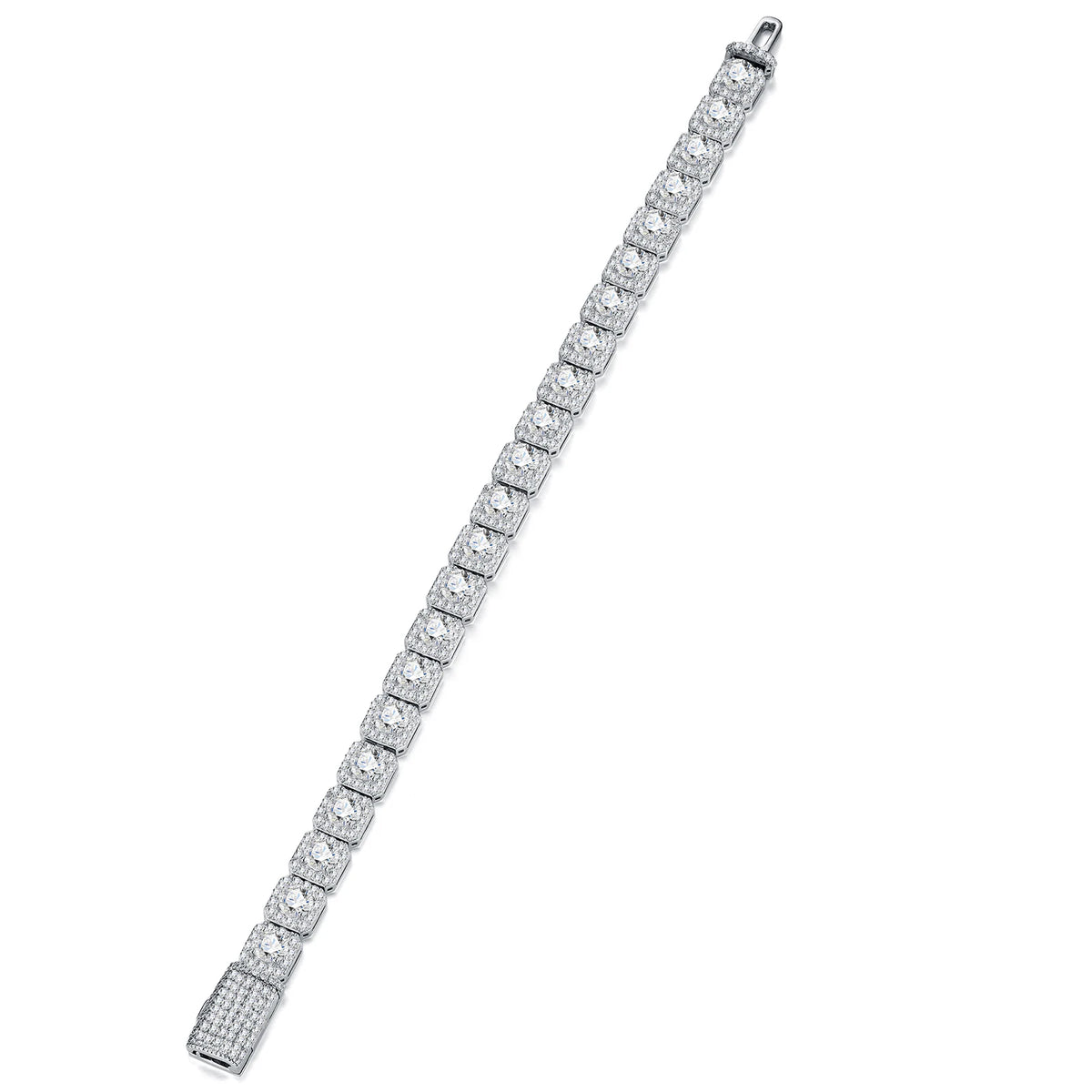 GRA Moissanite Hip-Hop Bracelet