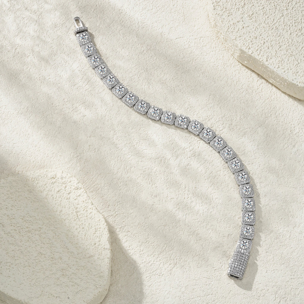 GRA Moissanite Hip-Hop Bracelet