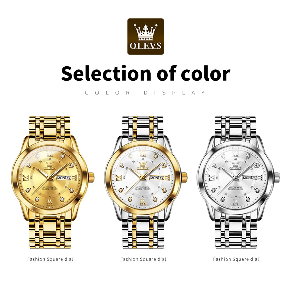 OLEVS 5513  Luxury  Watches Water Proof Watch for Men Brand Original Premium Luminous Fashion Quartz Watches