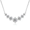 The Sovereign Seven | Graduated Moissanite Necklace in Sterling Silver