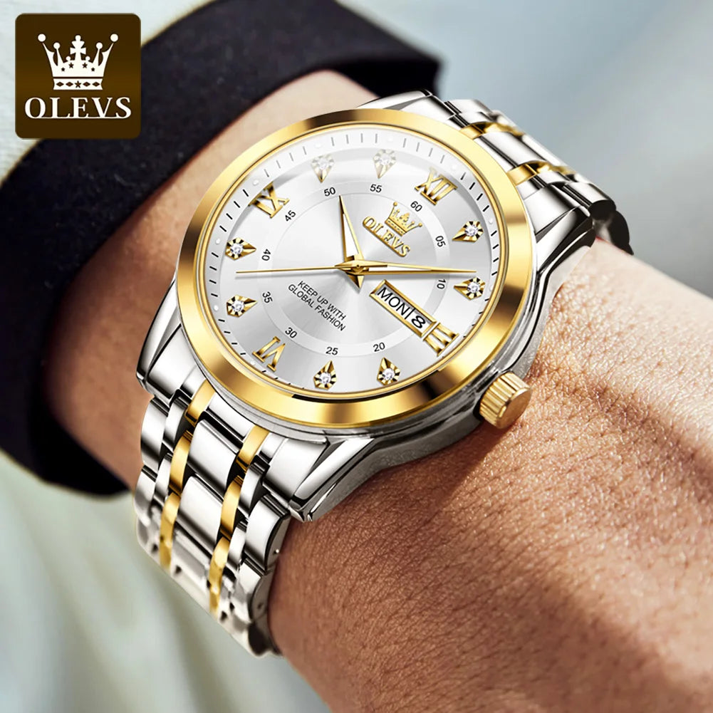OLEVS 5513  Luxury  Watches Water Proof Watch for Men Brand Original Premium Luminous Fashion Quartz Watches