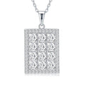 Radiant VVS1 Moissanite Pendant Necklace | 925 Sterling Silver | 18K Gold Plated | Pantoja Fine Jewelry