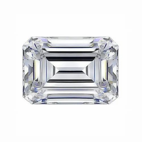 Crown-Set Radiant & Emerald Cut Moissanite Drop Earrings | Platinum-Plated 925 Sterling Silver | GRA Certified | Pantoja Fine Jewelry