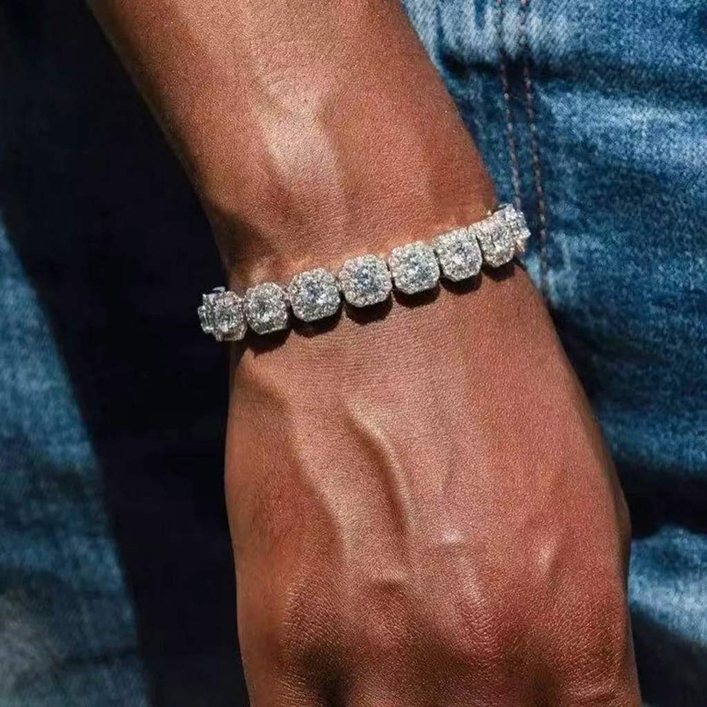 GRA Moissanite Hip-Hop Bracelet