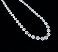 Grand Gala Radiance | Moissanite Cluster Tennis Necklace & Bracelet in Sterling Silver
