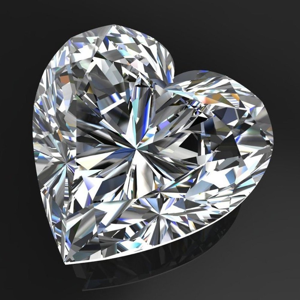 Ever After Bridal Heart | 1 ct Moissanite Heart Pendant in 925 Sterling Silver